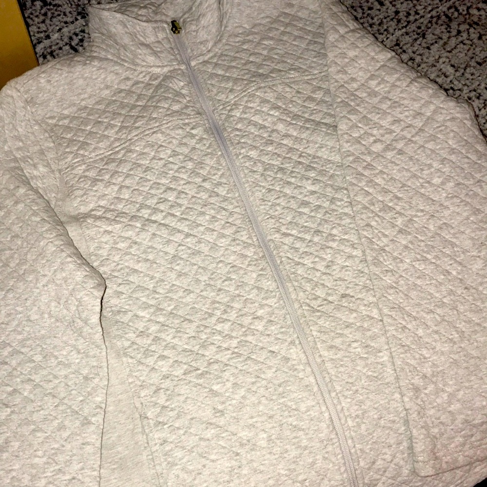Gray sweater jacket